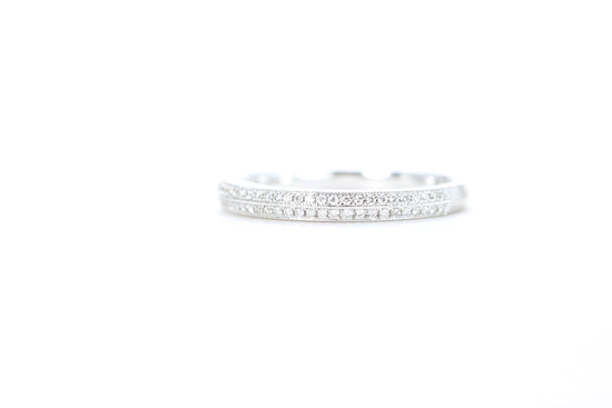 Double Row Pavé Diamond Ring