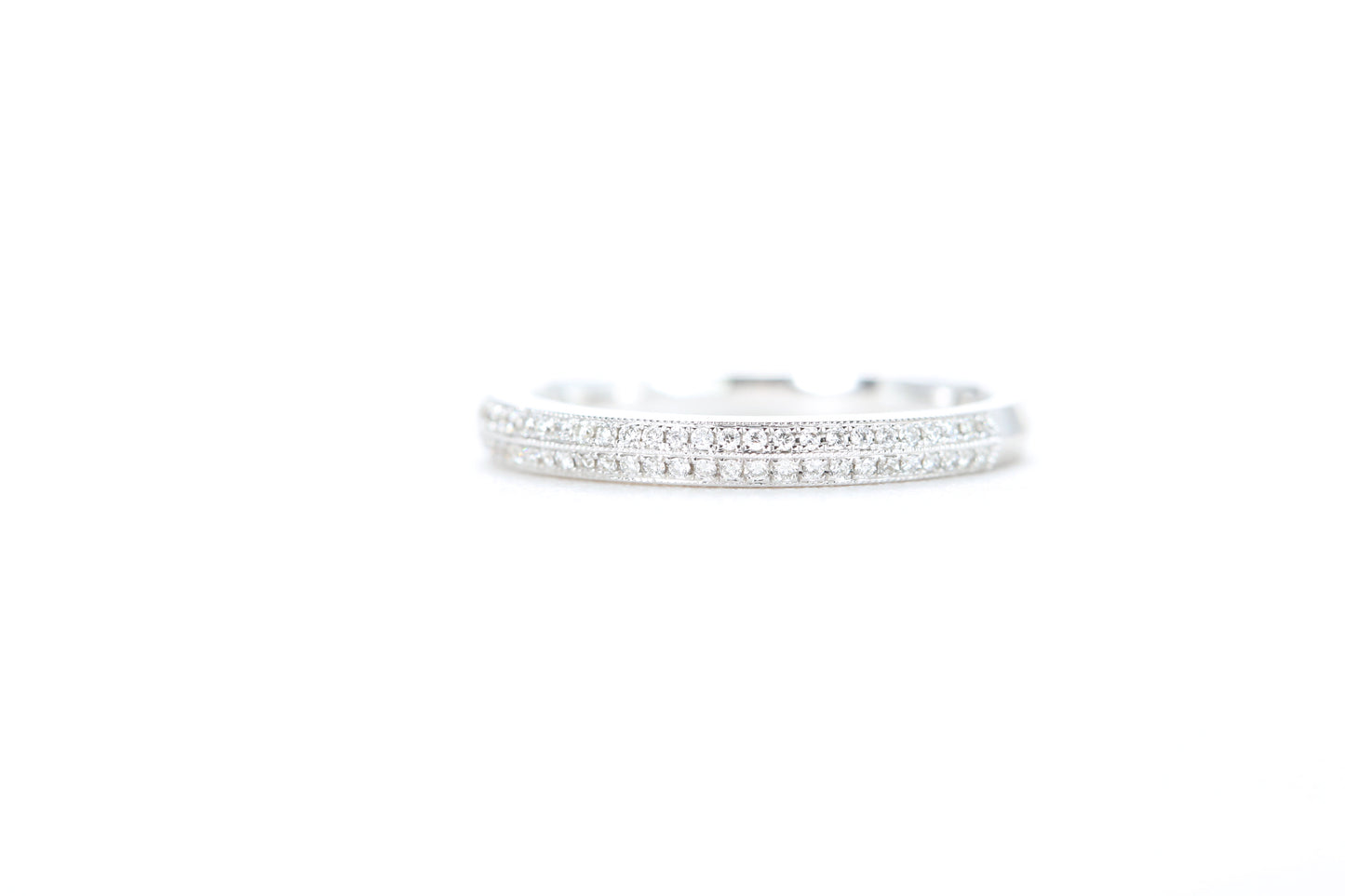 Double Row Pavé Diamond Ring
