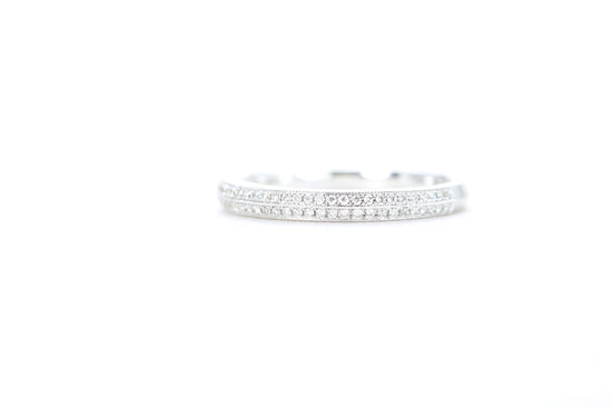 Double Row Pavé Diamond Ring