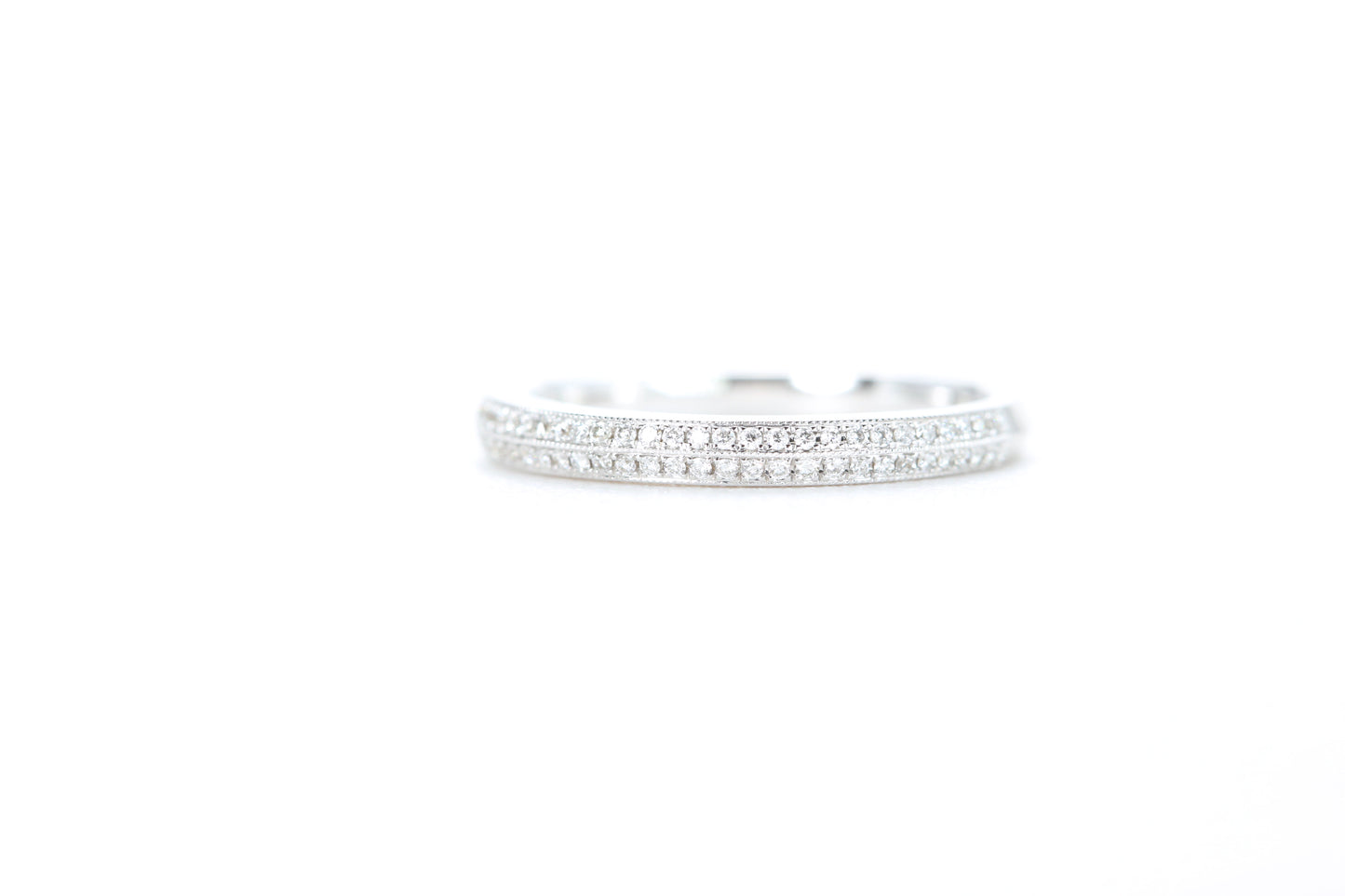 Double Row Pavé Diamond Ring
