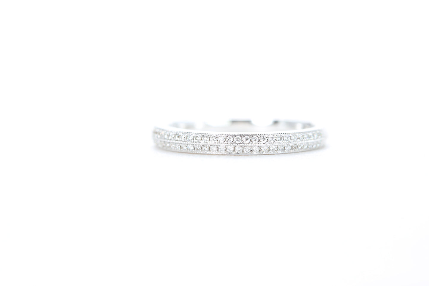 Double Row Pavé Diamond Ring