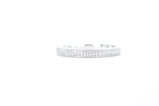 Double Row Pavé Diamond Ring