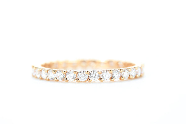 Eternity Diamond Ring Rose Gold