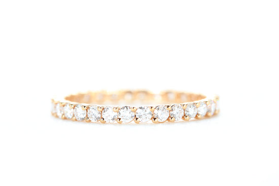 Eternity Diamond Ring Rose Gold