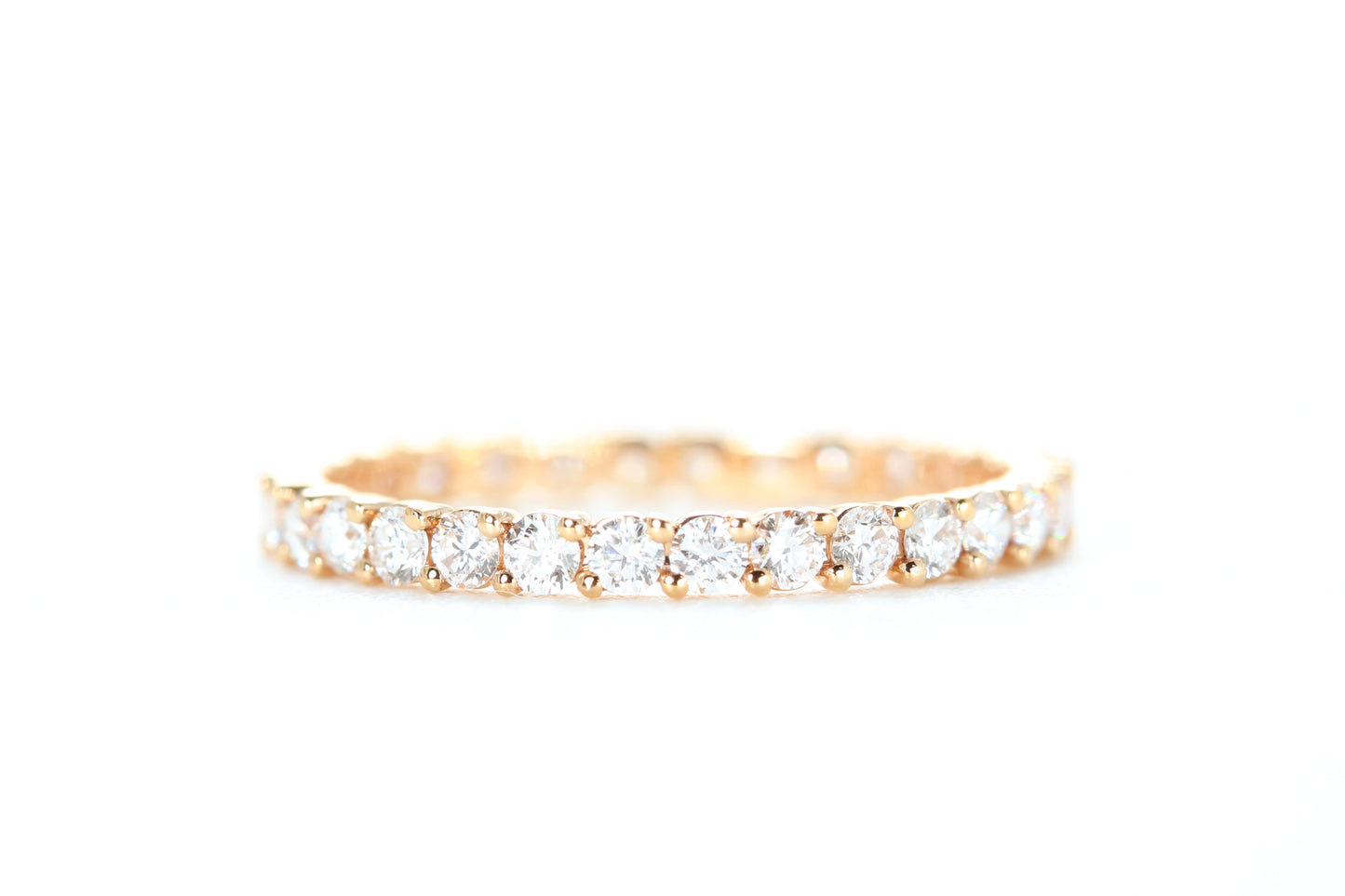 Eternity Diamond Ring Rose Gold