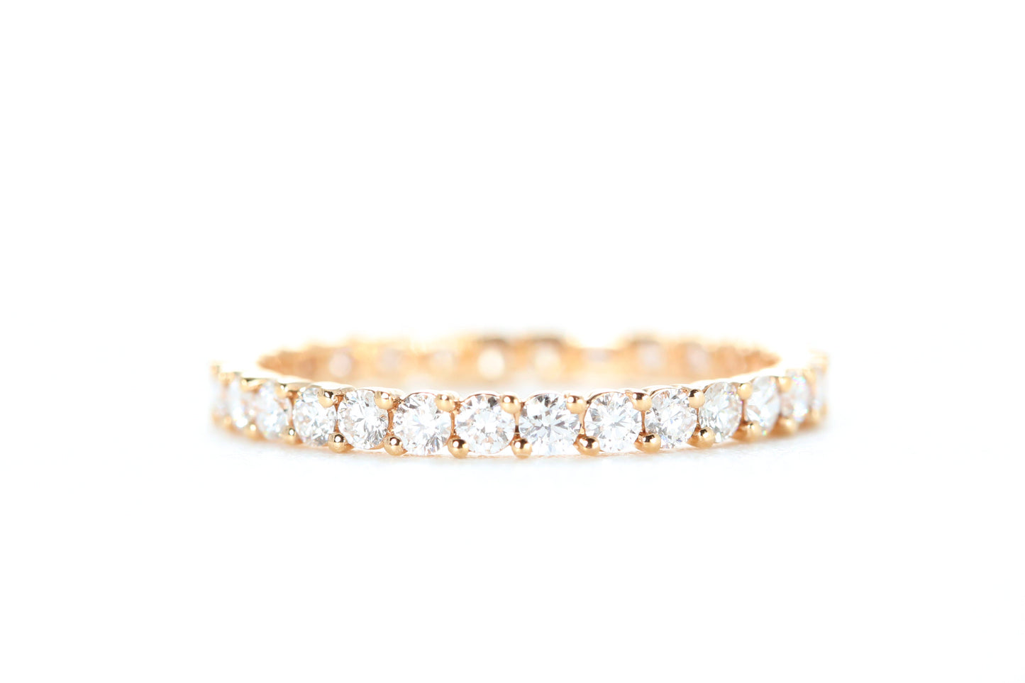 Eternity Diamond Ring Rose Gold