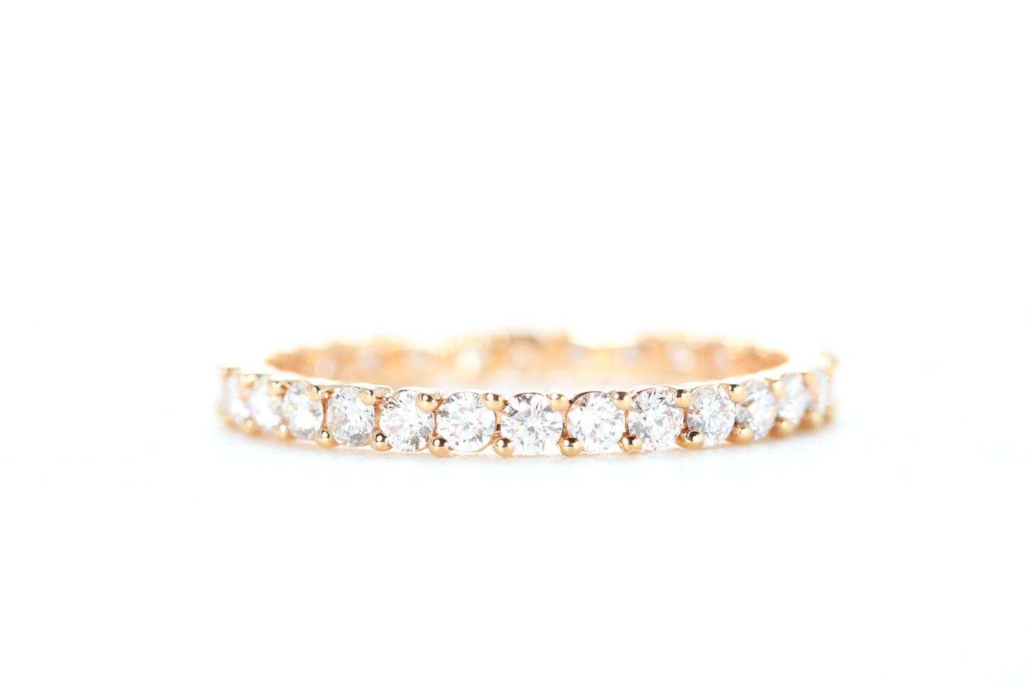 Eternity Diamond Ring Rose Gold