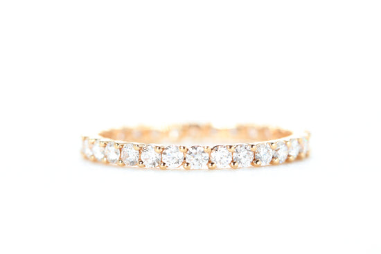 Eternity Diamond Ring Rose Gold