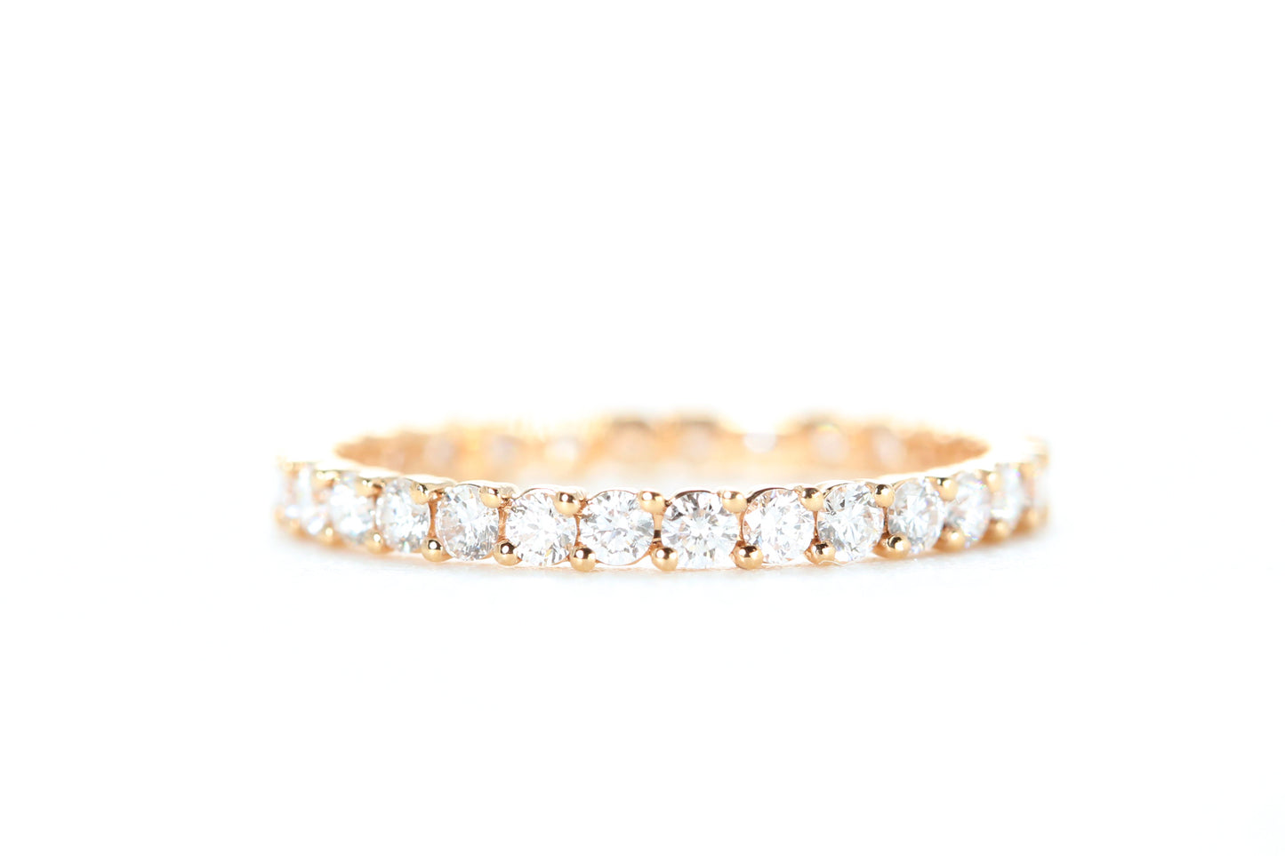 Eternity Diamond Ring Rose Gold