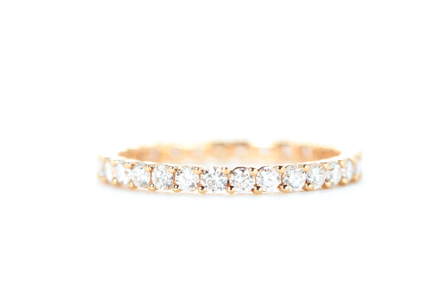 Eternity Diamond Ring Rose Gold