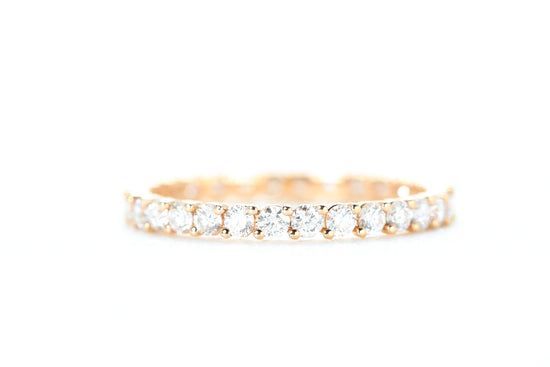 Eternity Diamond Ring Rose Gold