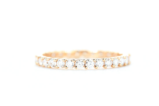 Eternity Diamond Ring Rose Gold