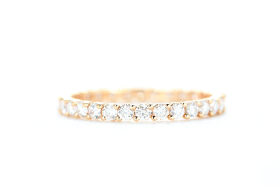 Eternity Diamond Ring Rose Gold