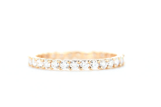 Eternity Diamond Ring Rose Gold