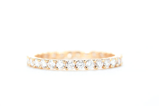 Eternity Diamond Ring Rose Gold