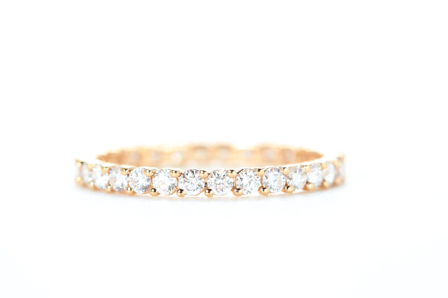 Eternity Diamond Ring Rose Gold
