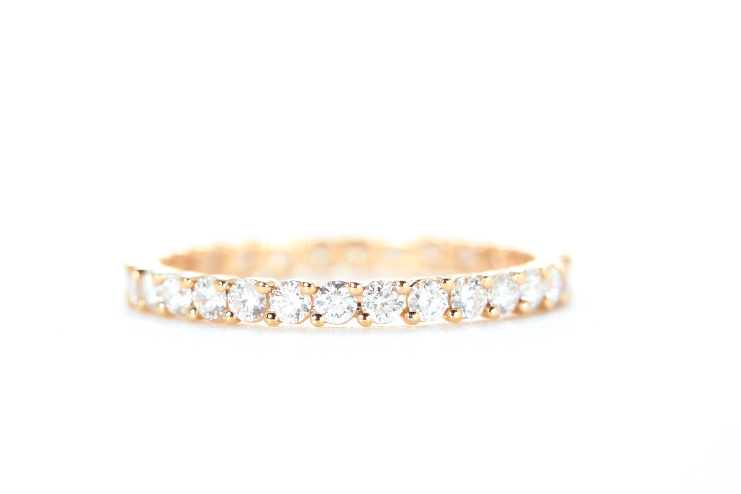 Eternity Diamond Ring Rose Gold