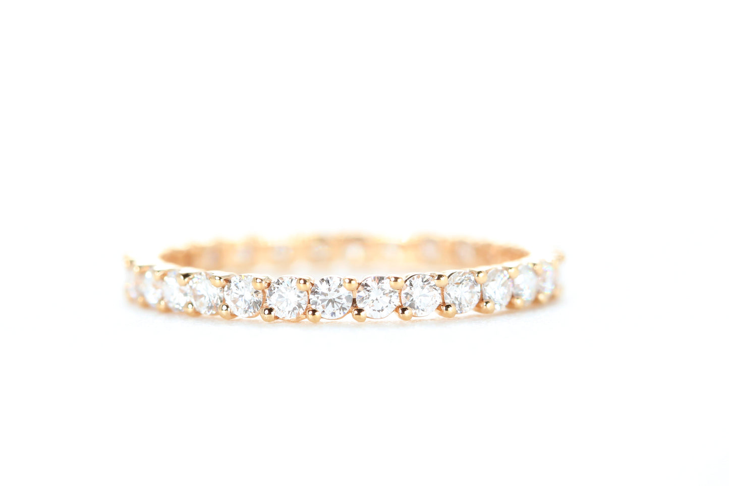Eternity Diamond Ring Rose Gold