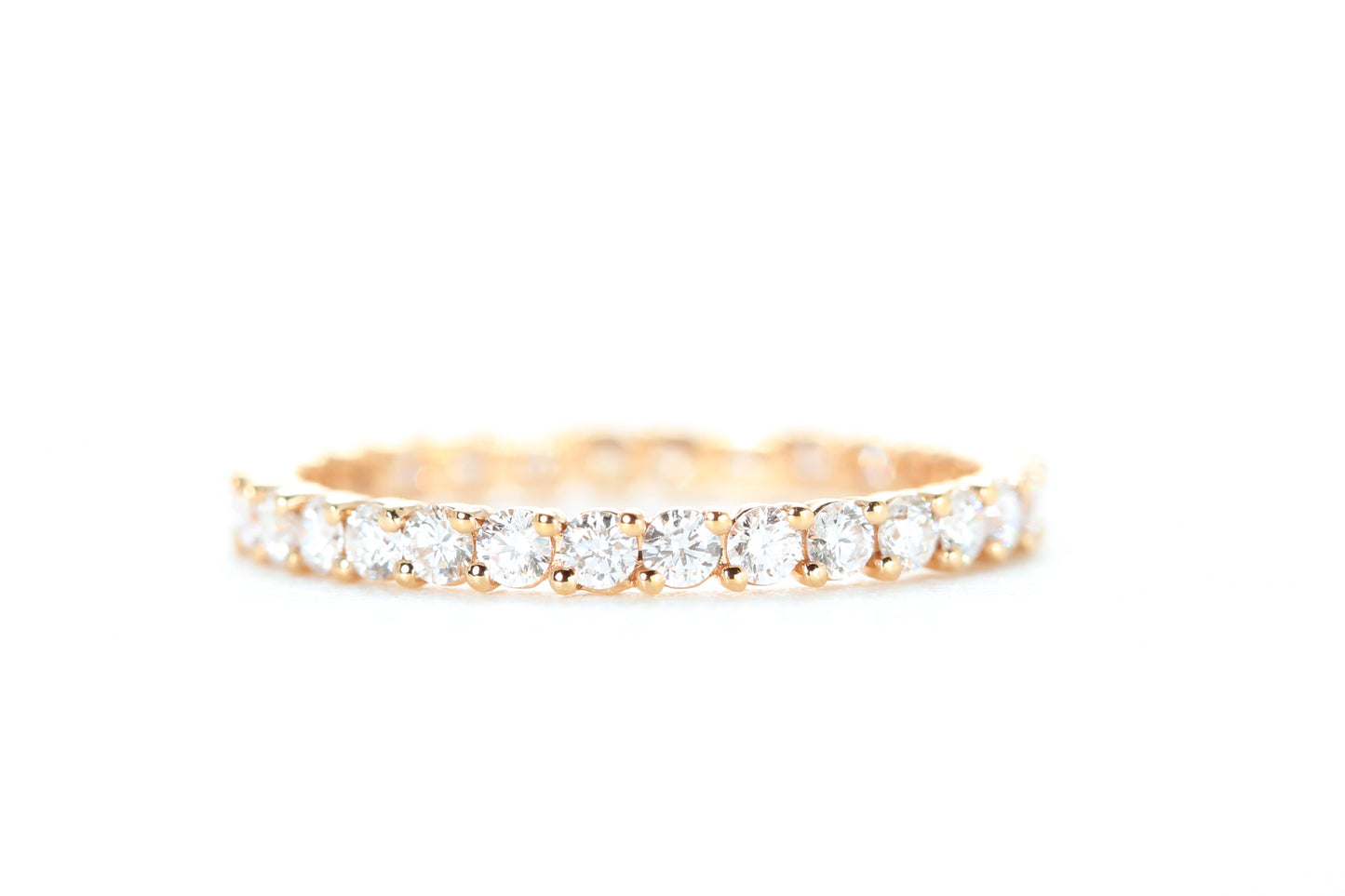 Eternity Diamond Ring Rose Gold