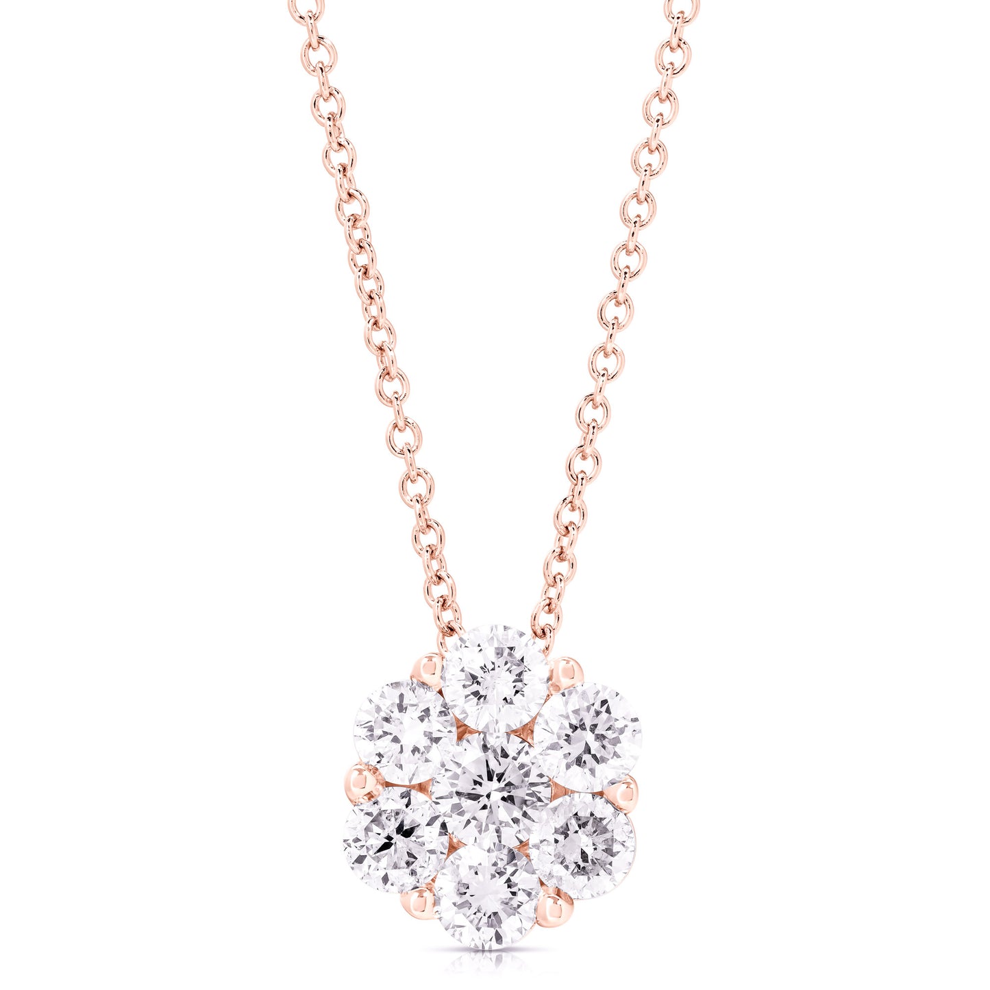 FLOWER CLUSTER .75 TCW PENDANT