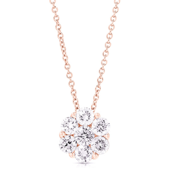FLOWER CLUSTER .75 TCW PENDANT