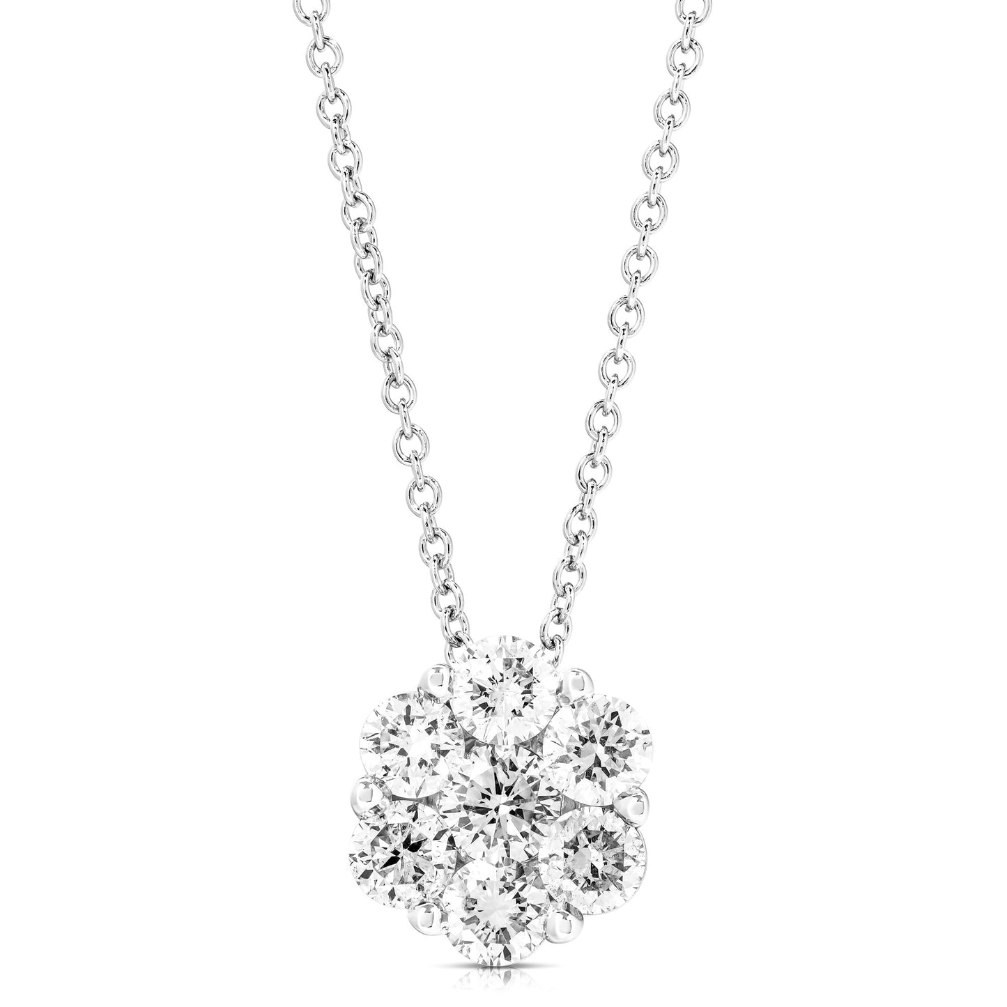 FLOWER CLUSTER .75 TCW PENDANT