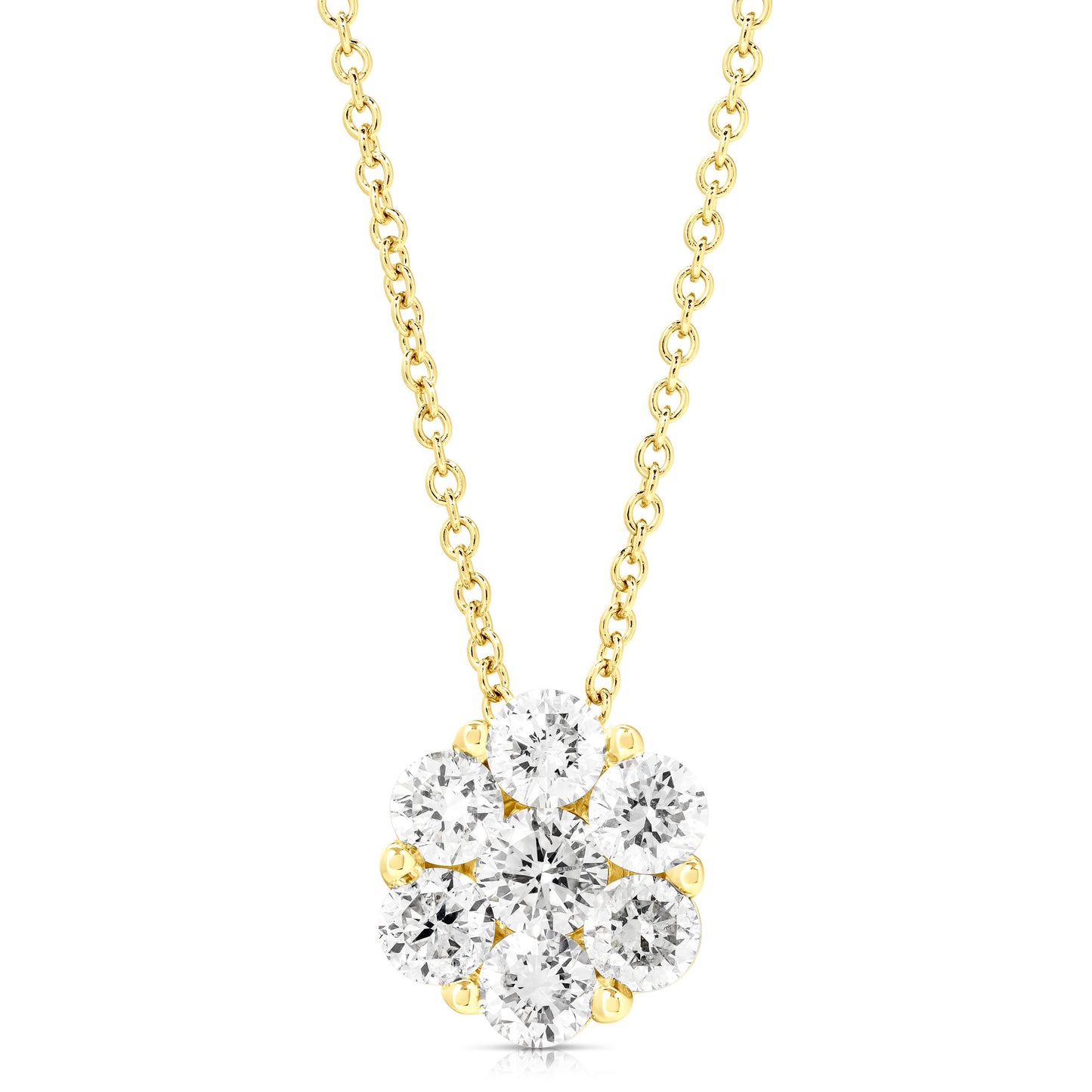 FLOWER CLUSTER .75 TCW PENDANT