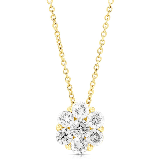 FLOWER CLUSTER .75 TCW PENDANT