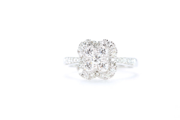 Flower Shaped Diamond Ring