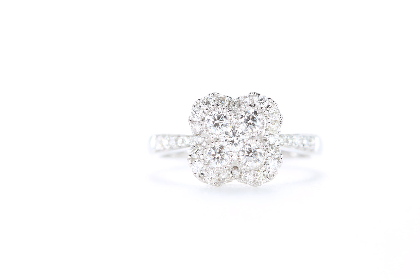 Flower Shaped Diamond Ring