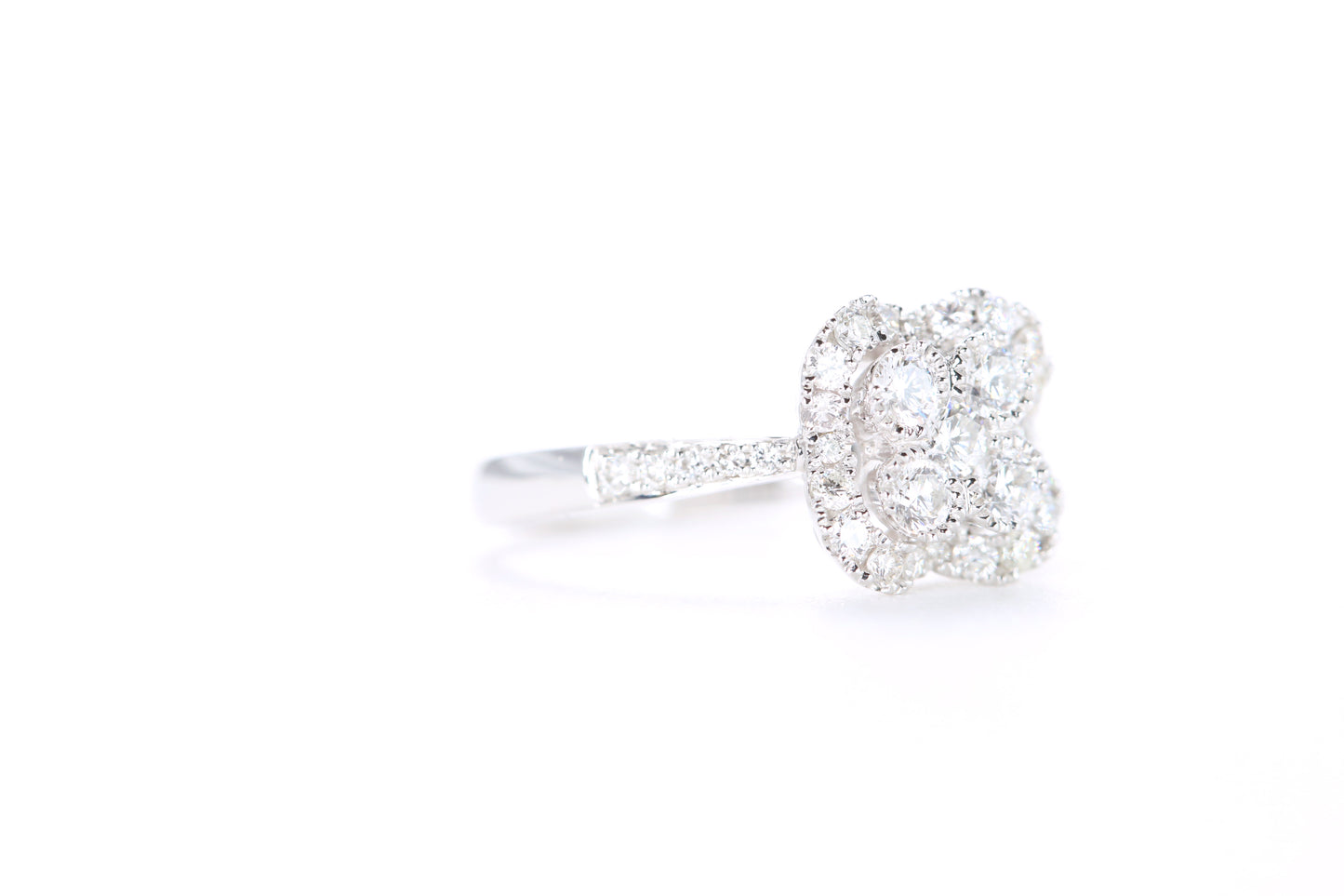 Flower Shaped Diamond Ring