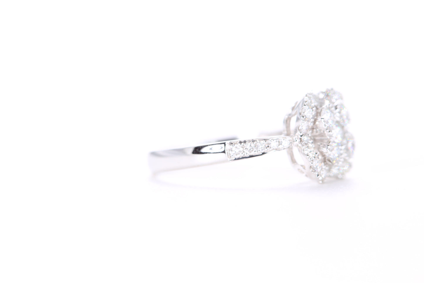 Flower Shaped Diamond Ring