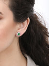 Jadeite and Diamond Earrings