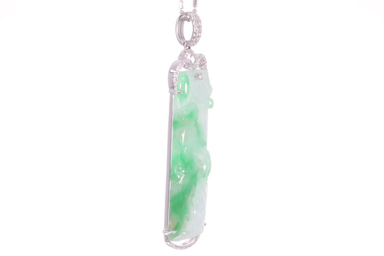 Jadeite Lotus Pendant