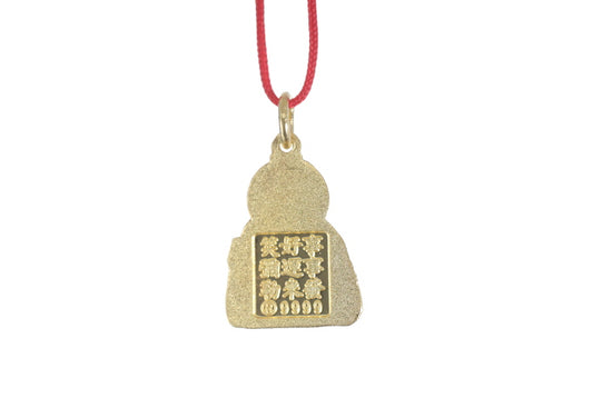 24K Gold Buddha Pendant