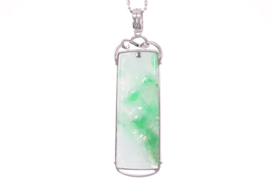 Jadeite Lotus Pendant