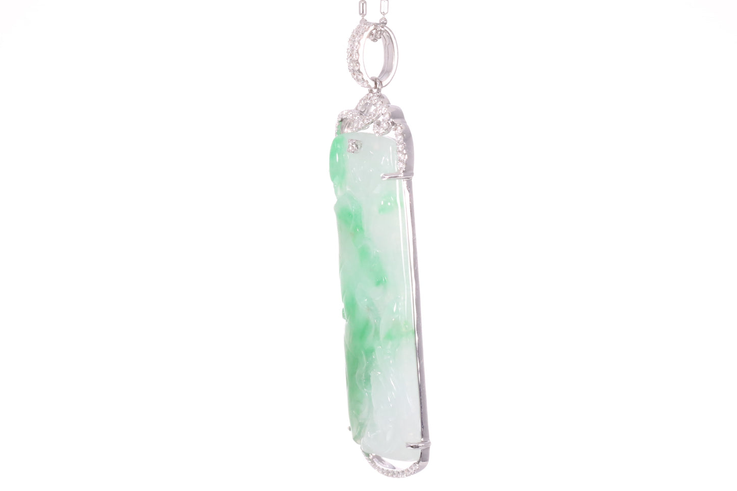 Jadeite Lotus Pendant