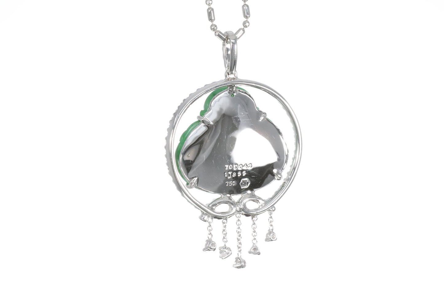 Jadeite Buddha with a Diamond Halo