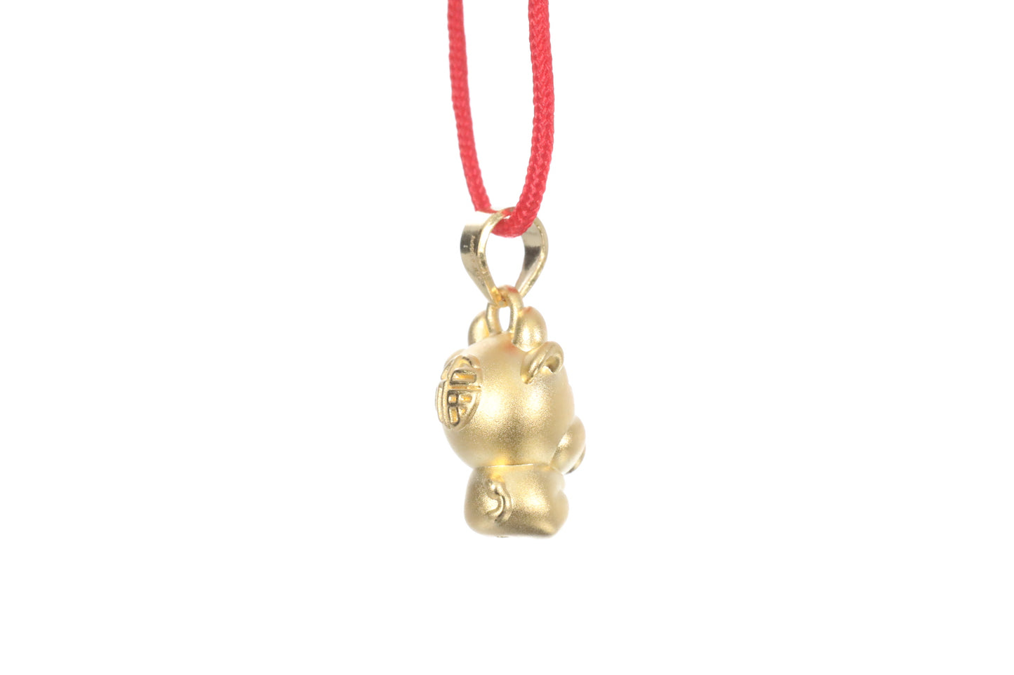 24K 3D Ox Pendant