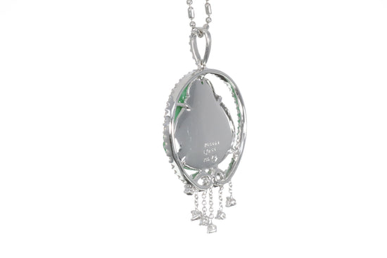 Jadeite Buddha with a Diamond Halo