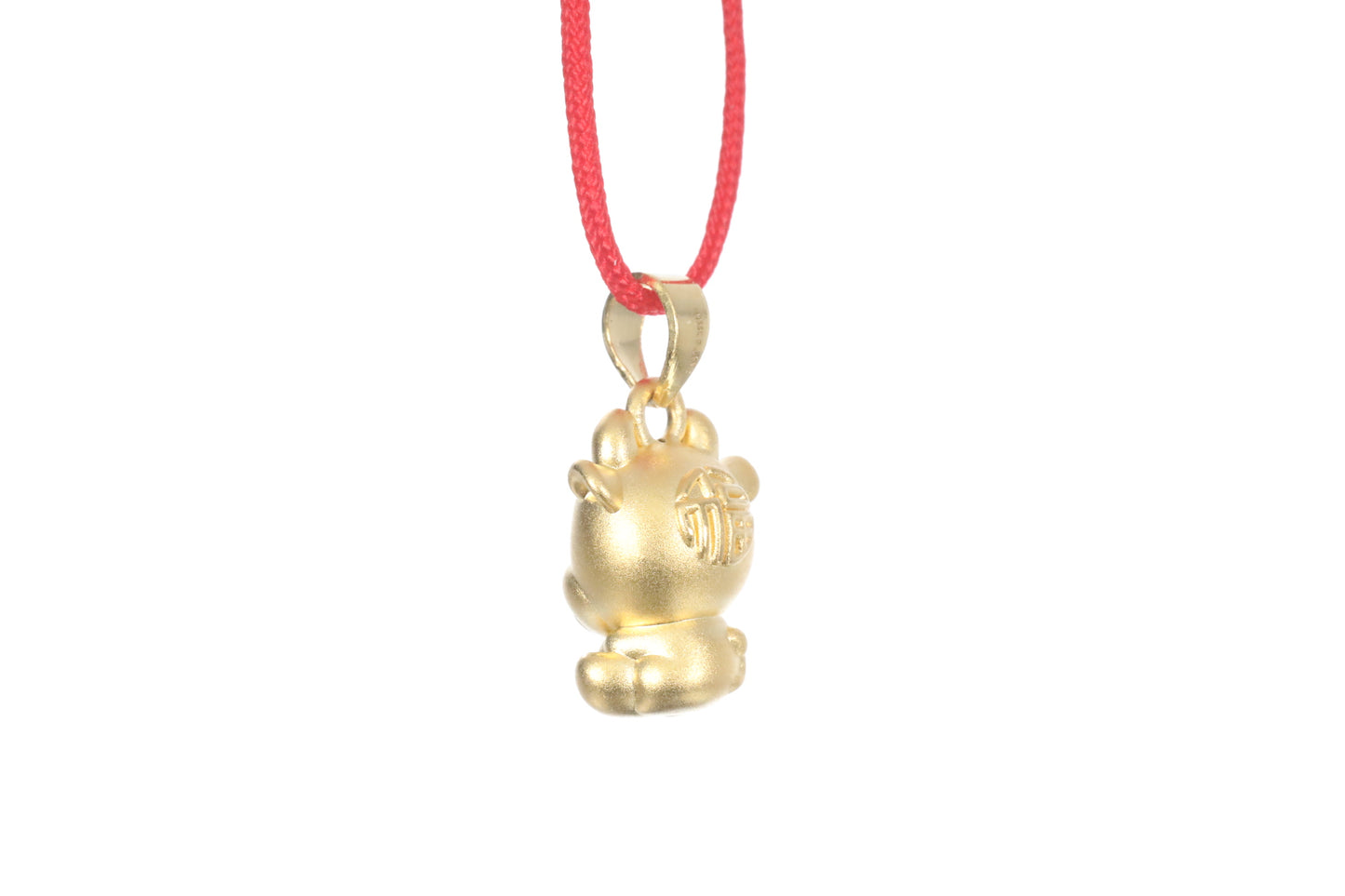 24K 3D Ox Pendant