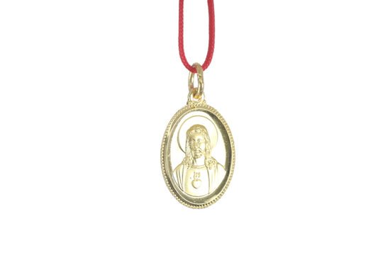 24K Gold Jesus Pendant