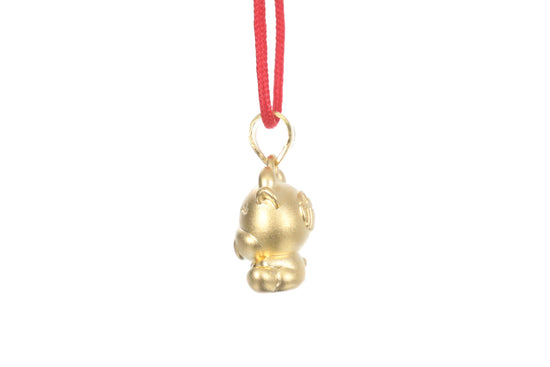 24K 3D Ox Pendant