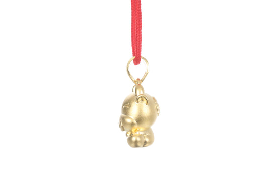 24K 3D Ox Pendant