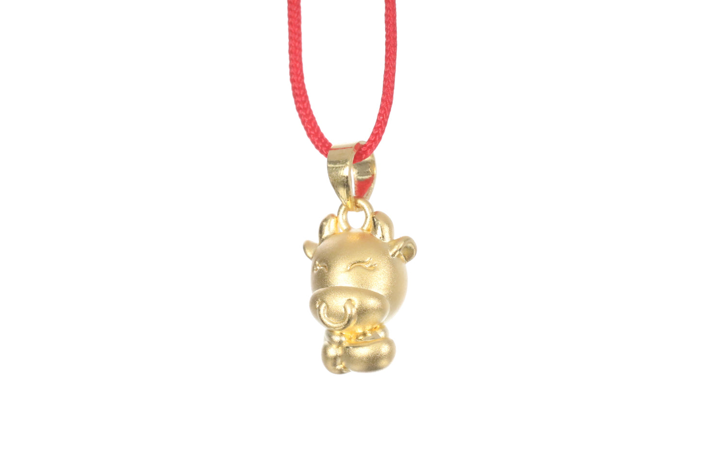 24K 3D Ox Pendant