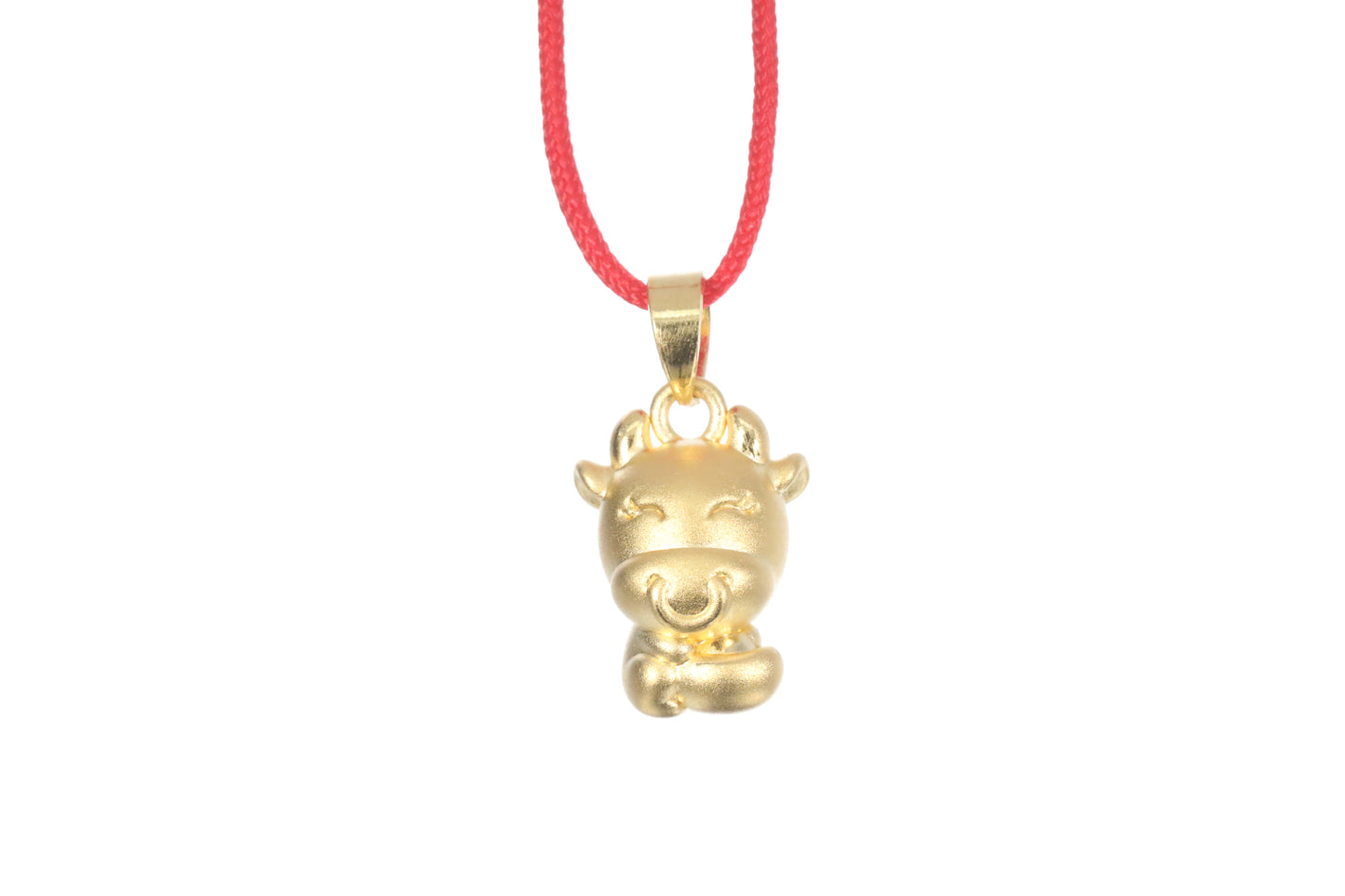 24K 3D Ox Pendant