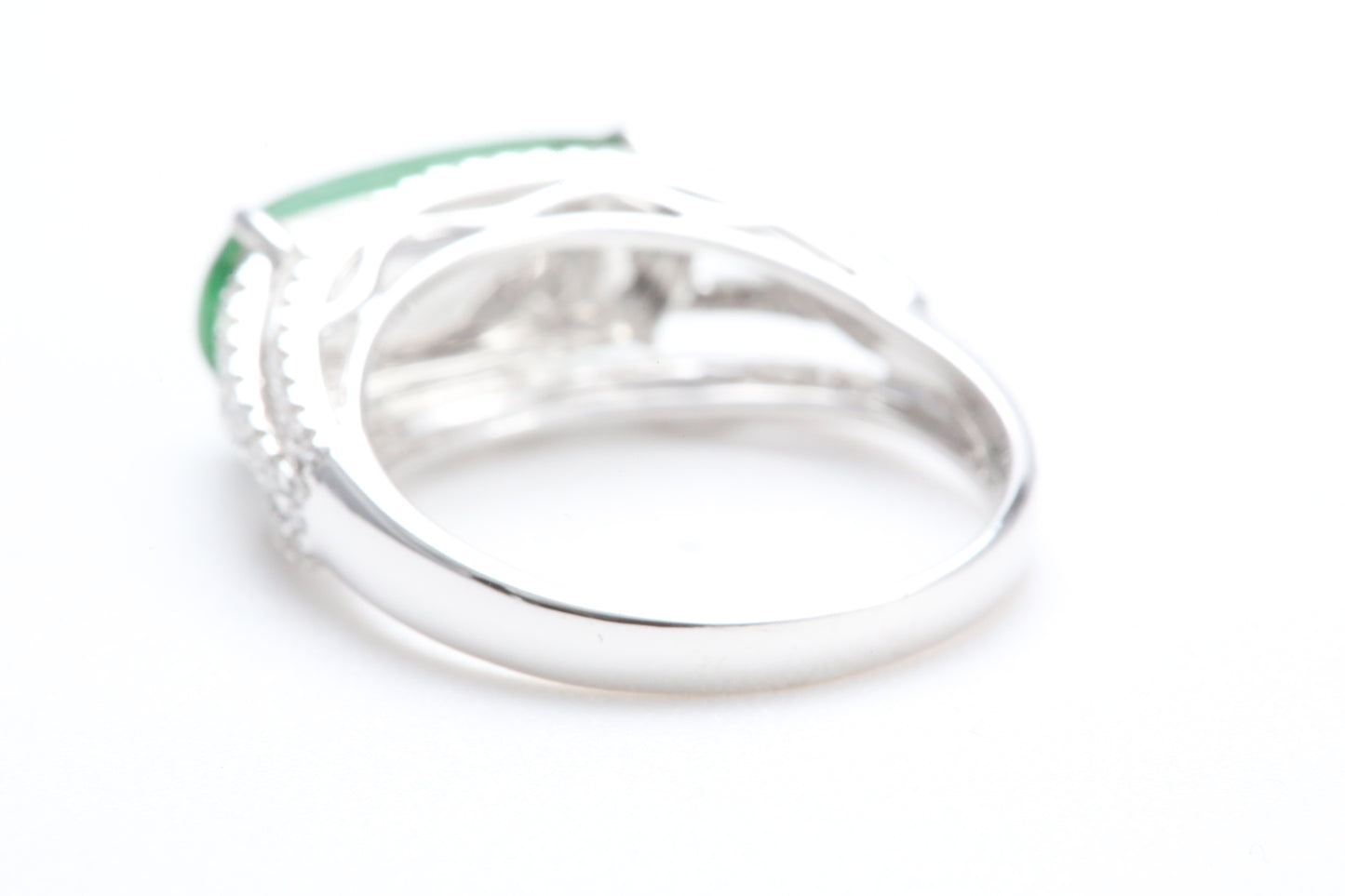 Jadeite and Diamond Ring