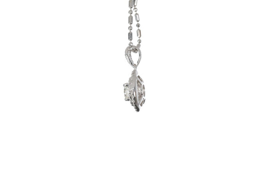 Classic Double Diamond Halo Pendant