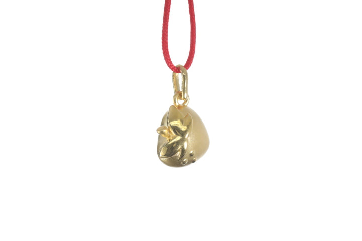 24K Gold Strawberry Pendant