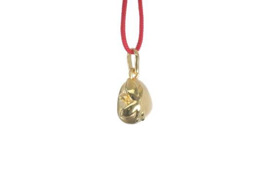 24K Gold Strawberry Pendant